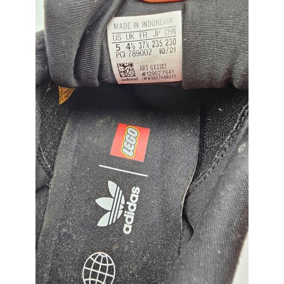 Adidas LEGO Superstar GS Black Red White Big Kids Size 5Y Shoes Sneakers - Picture 14 of 14